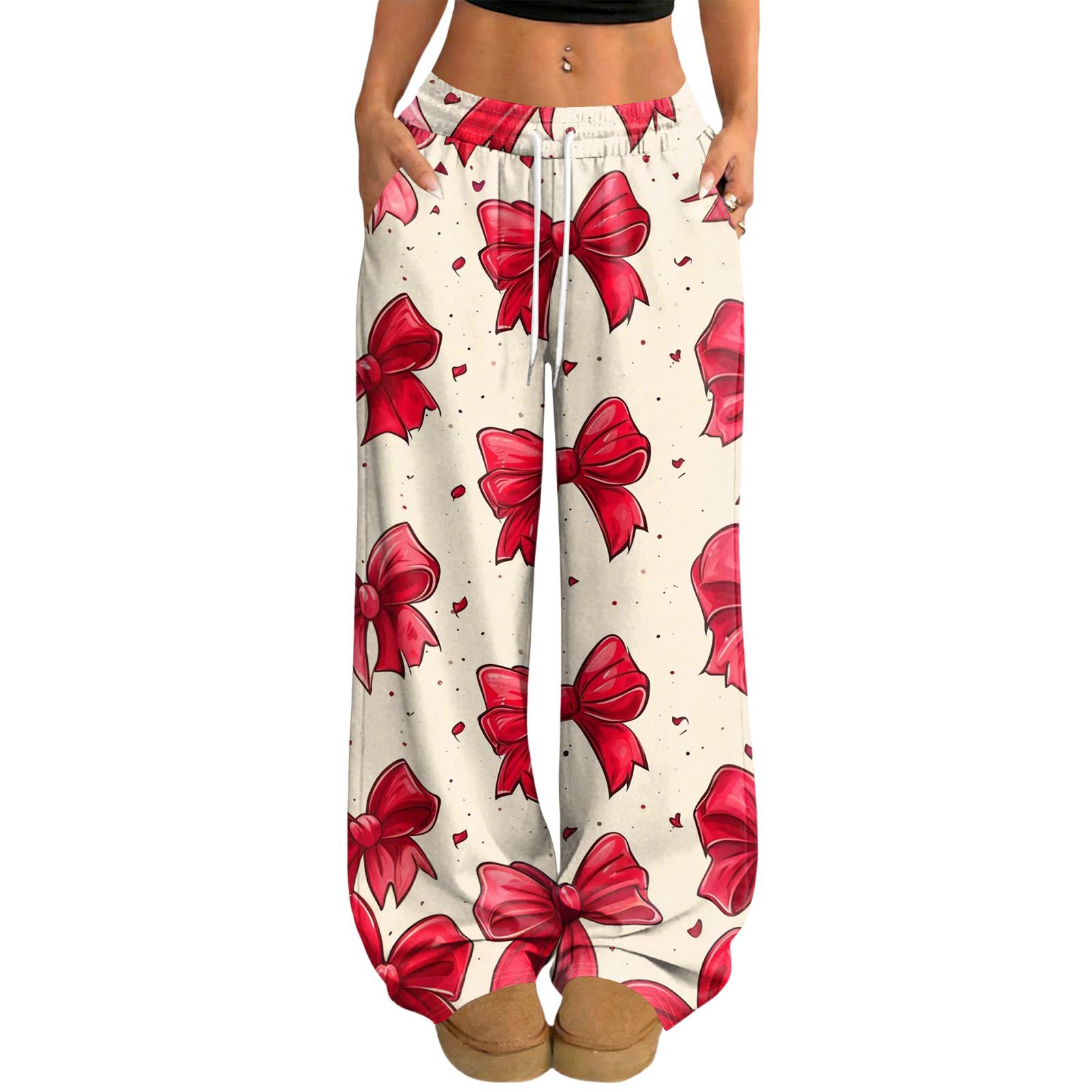 

Жіночі повсякденні та модні еластичні штани вільного крою з широкими штанинами S