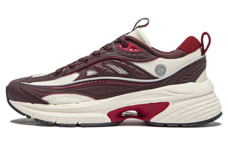 Li Ning Comet LITE Нескользящие Износостойкие Низкие Повседневные Кроссовки Женские Темно-красные AGCT504-2 36