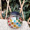 Solar Garden Glass Dot Lights for Outdoor Decoration