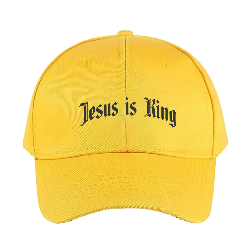 Jesus Is King Cool Fun Cap Summer Woman Man Adult Hat Fashion Casual Adjustable Printed Baseball Caps Trucker Cap
