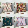 Nutcracker Soldier Pillow Case For Car Sofa Decorative Home Doublesided Print Plush Square Throw Pillow Cushion Cover