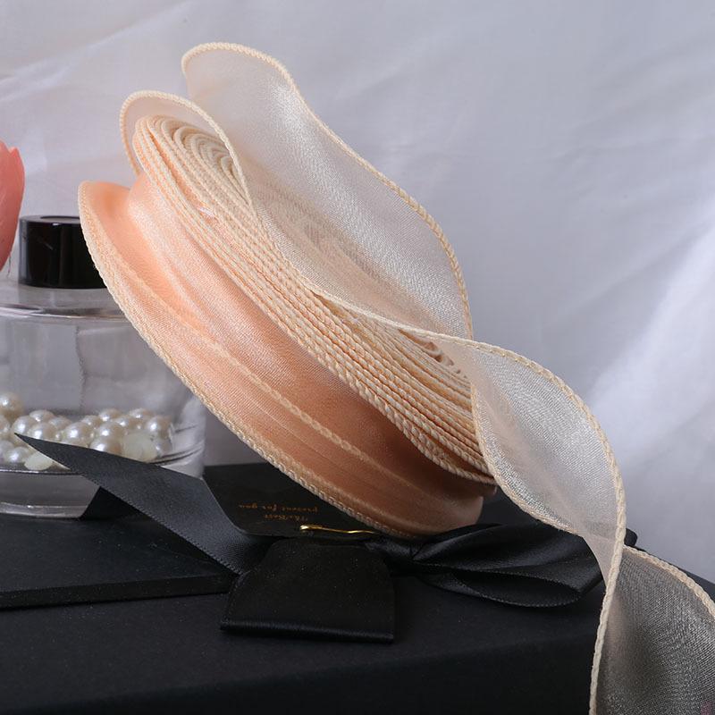 Curled Fish Tail Yarn Ribbon - 50 Yards Wavy Edge for Cake & Flower Decoration