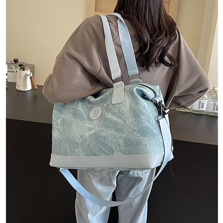 Large Capacity Travel Bag Business Trip Storage Hand Luggage Bag Dry Wet Separation Simple Niche Sports Gym Bag