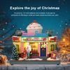 Illuminated Ice Cream House Decorations LED Lighted Christmas Village Figurine Christmas Desktop Decoration Christmas Gift