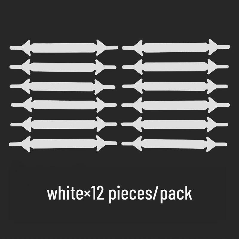 Silicone No-Tie Elastic Shoelaces for Casual Sneakers & Canvas Shoes