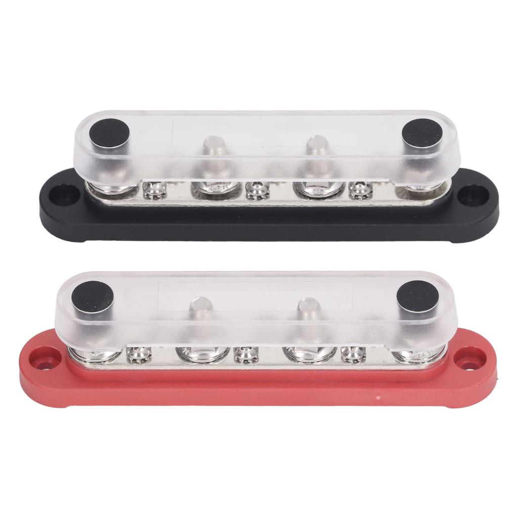 150A 10-fach Sammelschiene mit Staubabdeckung 6xM8 Schraubbolzen Klemmenblock für Auto Marine Solarsystem 12V‑48V