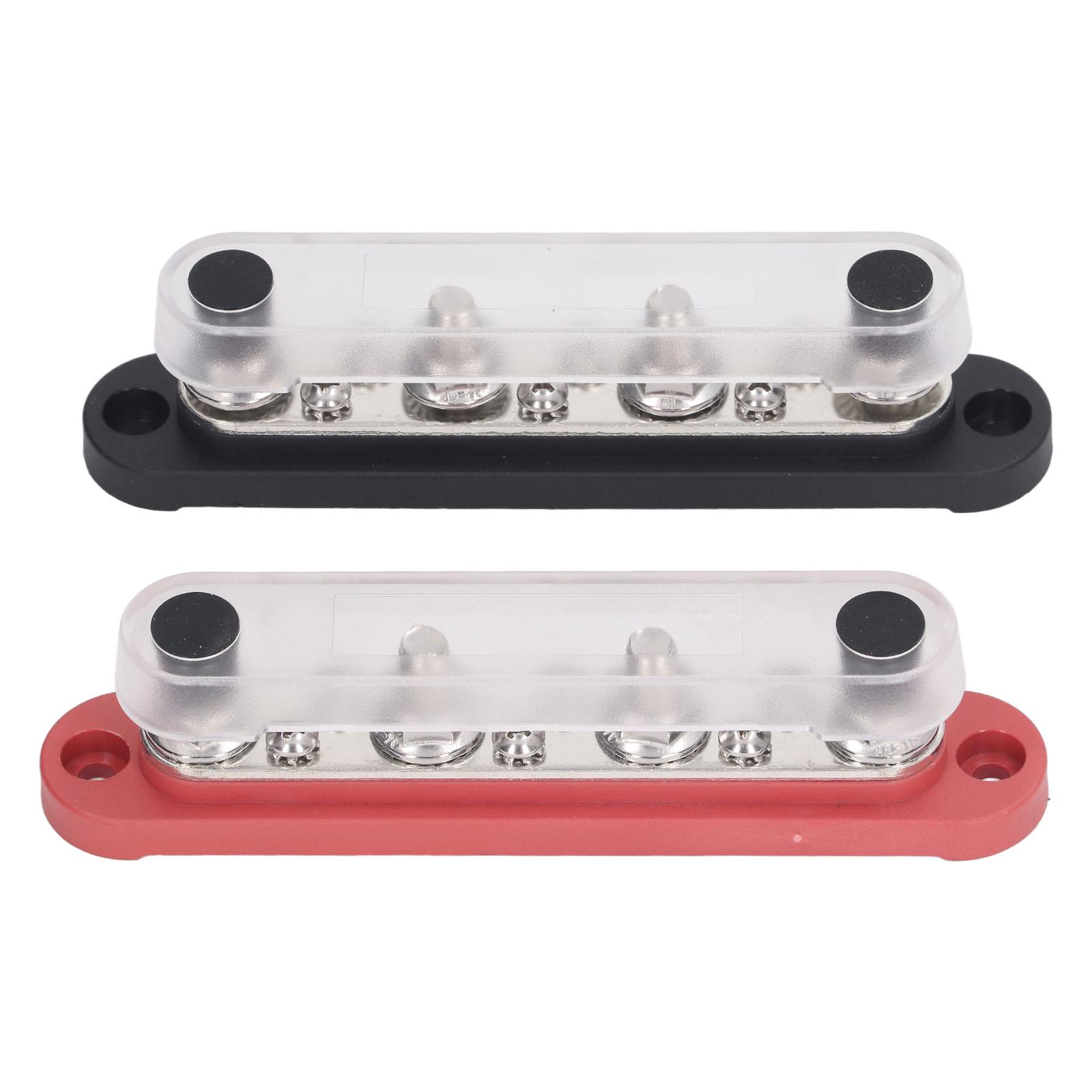 

150A 10-контактна шина з пилозахисною кришкою 6xM8 гвинтовий шпильковий клемний блок для автомобільної, морської, сонячної системи 12В-48В