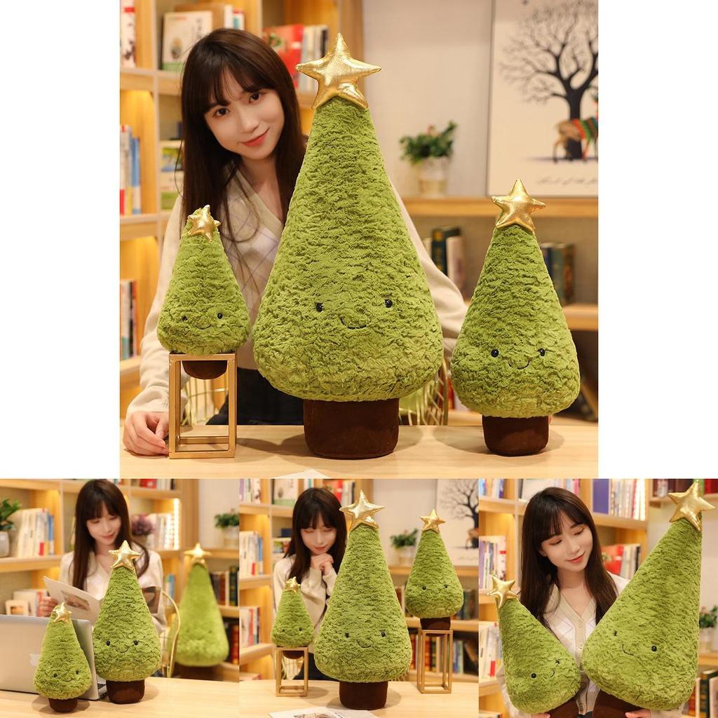 Entzückendes Weihnachtsbaum Plüschtier Weiches Kissen Stofftier Schlafpuppe Deko