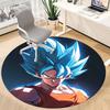1pc Goku Super Saiyan Office Round Area Rug, Under Office Chairs Bedroom Living Room Home Decor, Room Deco, Available in Various Sizes102