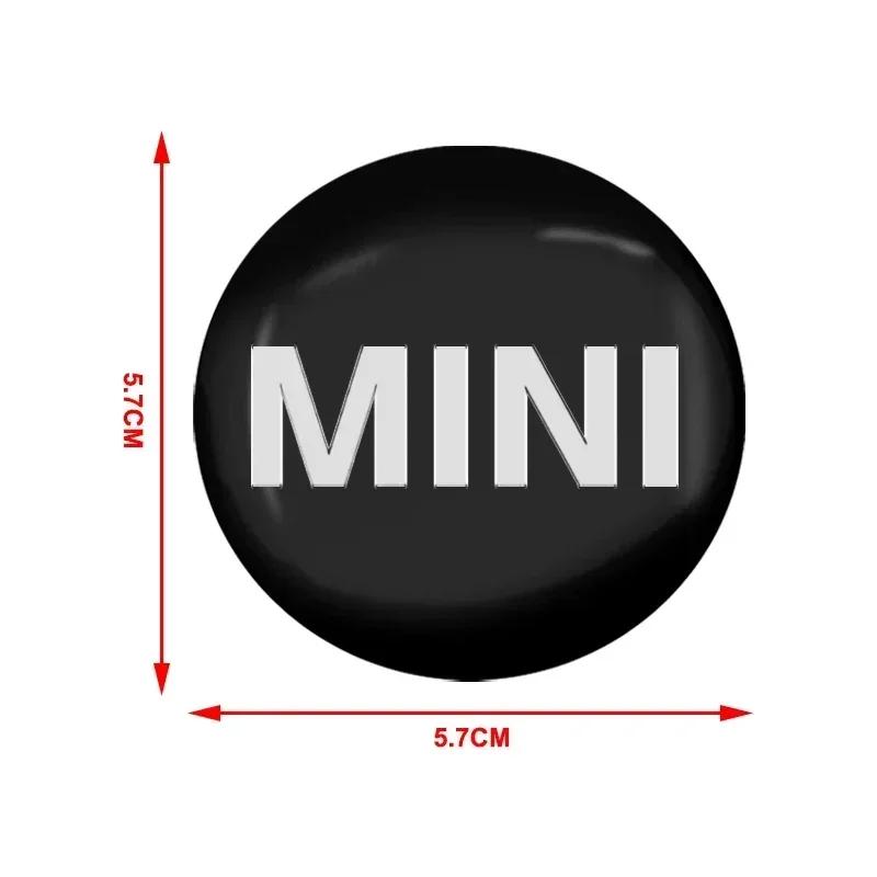 XYFHK1 E60 Hot For BMW MINI 4Pcs 56mm Wheel Center Hub Cap Badge Wheel Sticker Decoration For MINI Cooper One S Clubman R50 R53 R56 R6