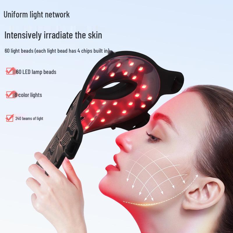 8-Color Silicone LED Light Mask: Red & Blue Photon Beauty Rejuvenation Facial Device