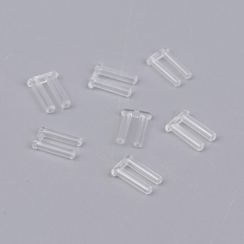 100 Peças Óculos Sem Aro Tampões Duplos de Borracha Buchas de Bloqueio Plástico para Óculos Pinos de Dupla Bucha Acessórios de Reparo para Óculos