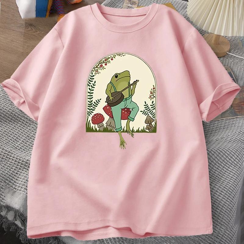 Kids Adult 3D Frog Art Printed T-shirt Summer Women's and Men's Casual Outdoor Girl and Boy Short Sleeve Tees Top Pullover