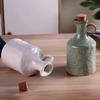 Keramik Essigtopf Vintage Sojasaucenflasche Praktisches Küchengewürz-Aufbewahrungsglas Kochen