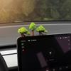 2Pcs/3Pcs/4Pcs Natural Fresh Odorless Large Green Fortune Wishing Tree Car Ornament Auto Interior Console Decor