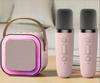 Mikrofon Z Głośnikiem Bluetooth Zestaw Karaoke Pink