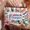 Colorful Cable Charger Storage Bag Versatile Travel Bag Organizer Electronics Cable Organizer Storage Bag with Zipper Closure