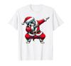 Dabbing Pit Bull Dog Merry Christmas Party Boys Girls Kids T-Shirt