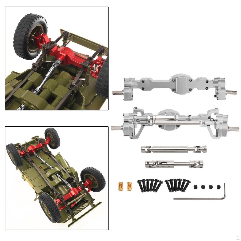 Bridge Shaft Complete Set, Metal Front Rear Axle Assembly Set for C8815 1:10 Scale RC Hobby Car