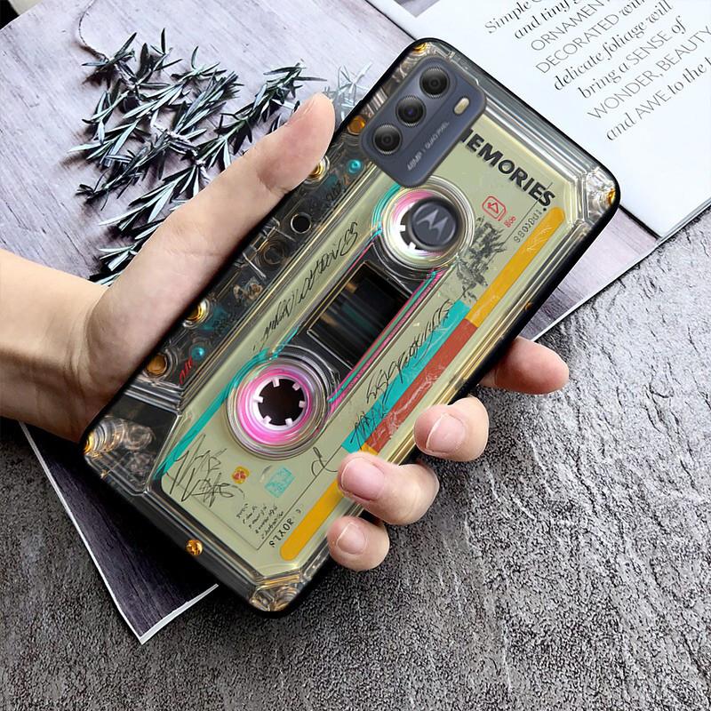Phone Case For Moto G86 G85 G75 G15 G05 G56 G72 G53 G54 G84 G60 G31 G32 G24 G 5G G Play Retro Cassette Tape