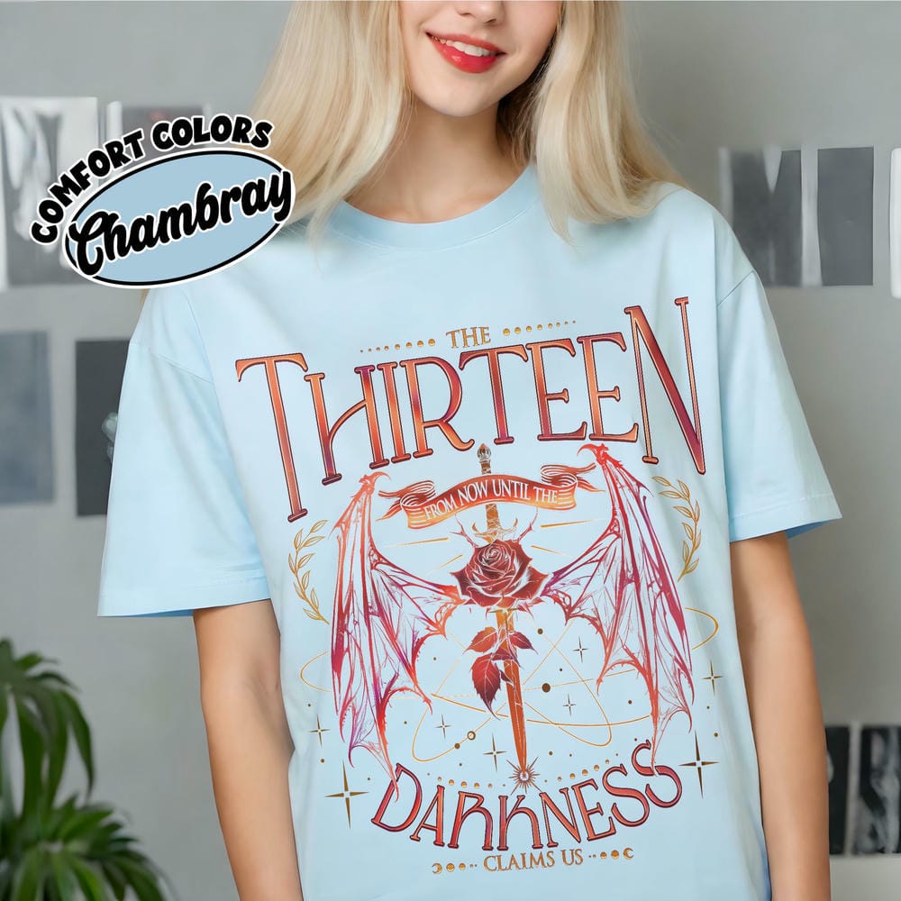 Retro The Thirteen Throne Of Glass Comfort Shirt Blackbeak Fan Darkness Unisex Shirt 100 Cotton Short Sleeve Shirt Y2K Casual