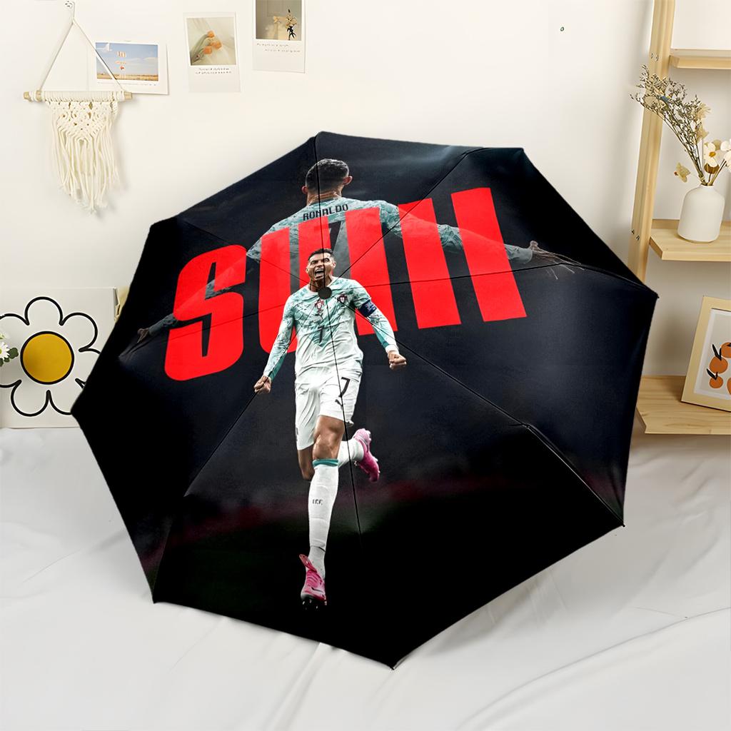 Ombrello Automatico Dinamico Salto di Ronaldo Robusto Asta a 8 Stecche Costruzione Robusta per Uso Quotidiano all'Aperto Accessorio alla Moda Migliore per Natale