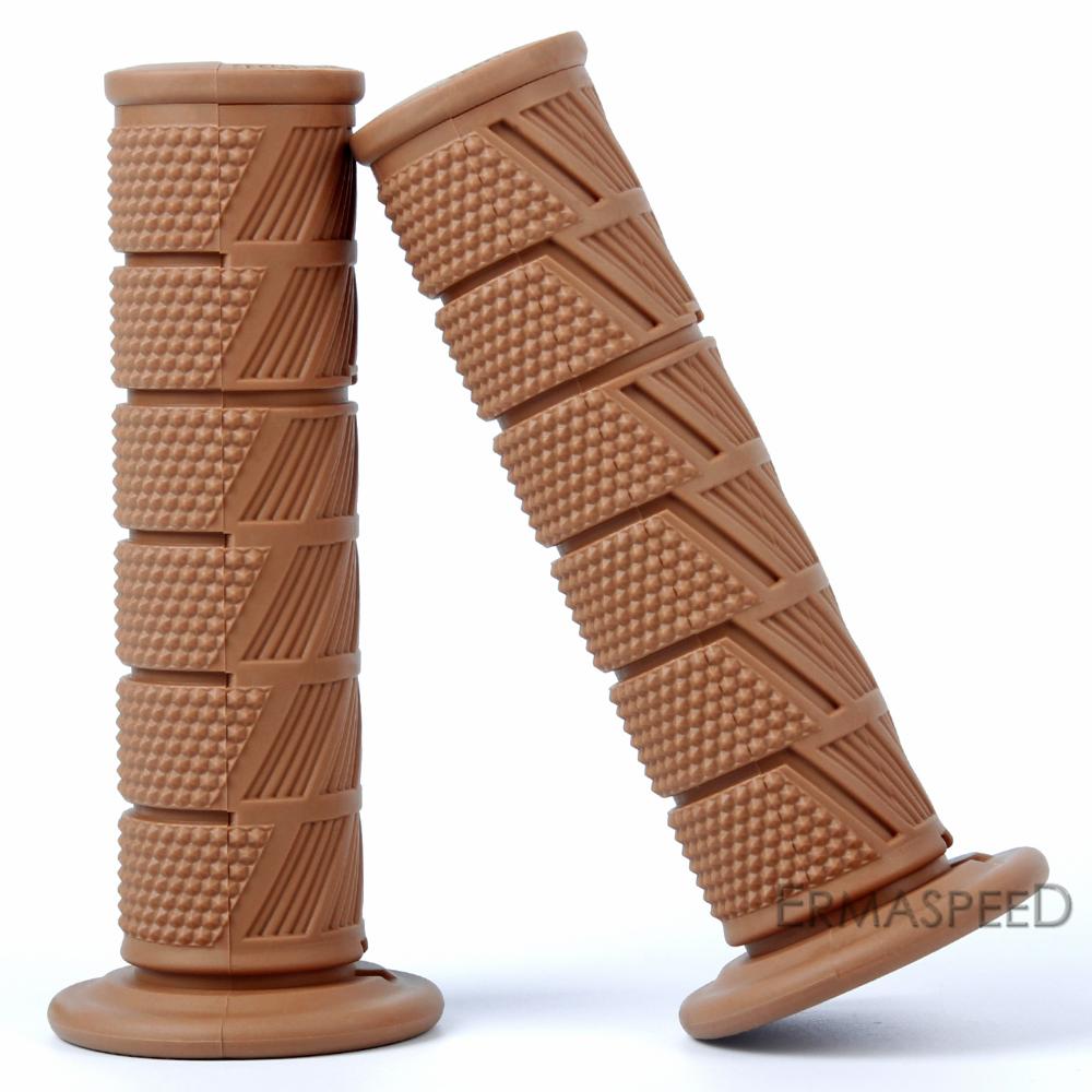 Univerzální rukojeť motocyklu 7/8" 22 mm Protiskluzová pryžová rukojeť plynu pro motocykly, motokros, terénní elektrokola