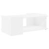 Coffee Table White 90 X 50 X 33 Cm Engineered Wood