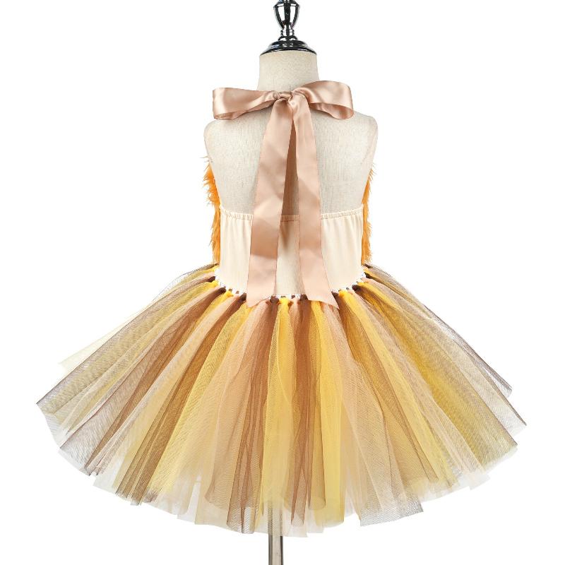Halloween Lion Costume for Girls - Versatile, Playful, and Adorable Party Dress for Children's Stage Performances Animal Costume