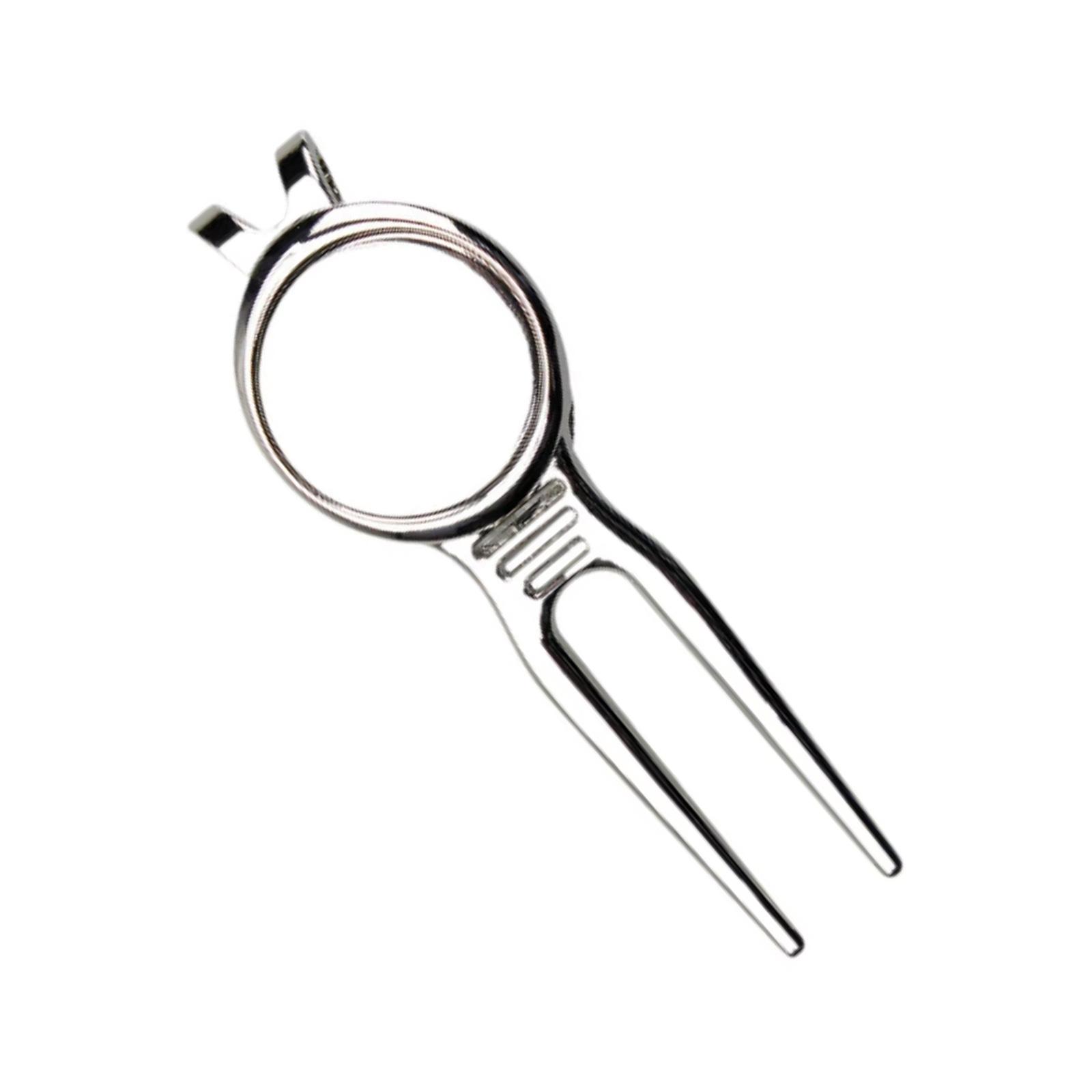 

Golfs Divot Repair Tool with Magnetic Golfball Marker Club Grooves Cleaner Putting Green Fork Golfs Bag Accessories