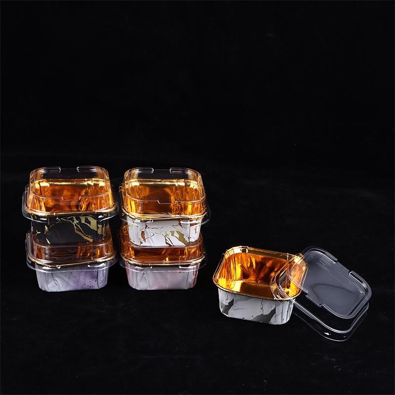 50 stk/sett Engangs papir bakeformer Firkantede papir bakeformer Muffinsformer eller lokk Varmebestandige Glansfulle Muffinsformer Kopper