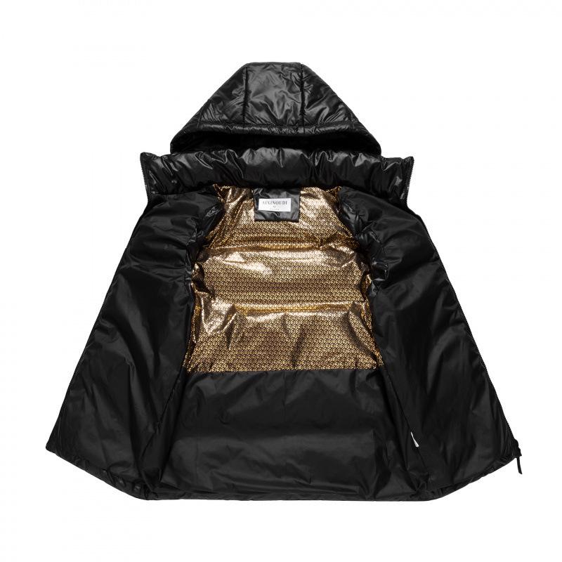 2024 Winter Black Gold Detachable Hood Down Cotton Vest - Unisex Thickened Short Outerwear