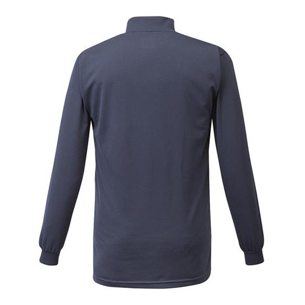 Mizuno Unisex Mizuno Pro Breath Thermo High Neck Long Sleeve Size Baseball Size O Shirt, 14, Wear, Navy,