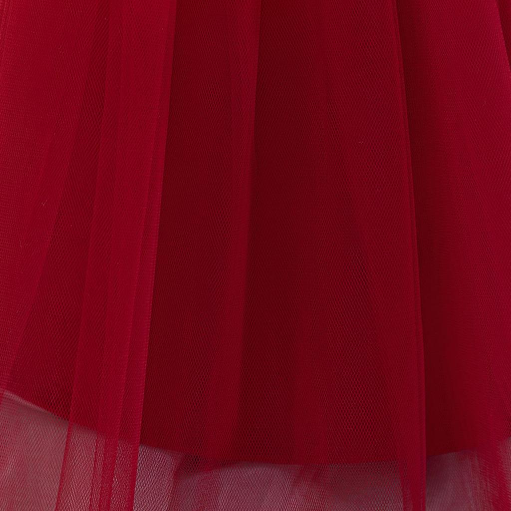 Weißes bauschiges Tüll-Prinzessinnenkleid für Mädchen - Einjähriges Abend- und Bühnenoutfit