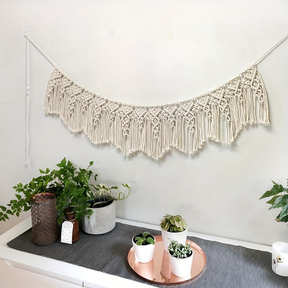 1pc Boho Tapestry With Tassel Wall Hanging Wall Decor Woven Macrame Tapestry Wall Art Decoration For Bedroom Living Room Home Decor