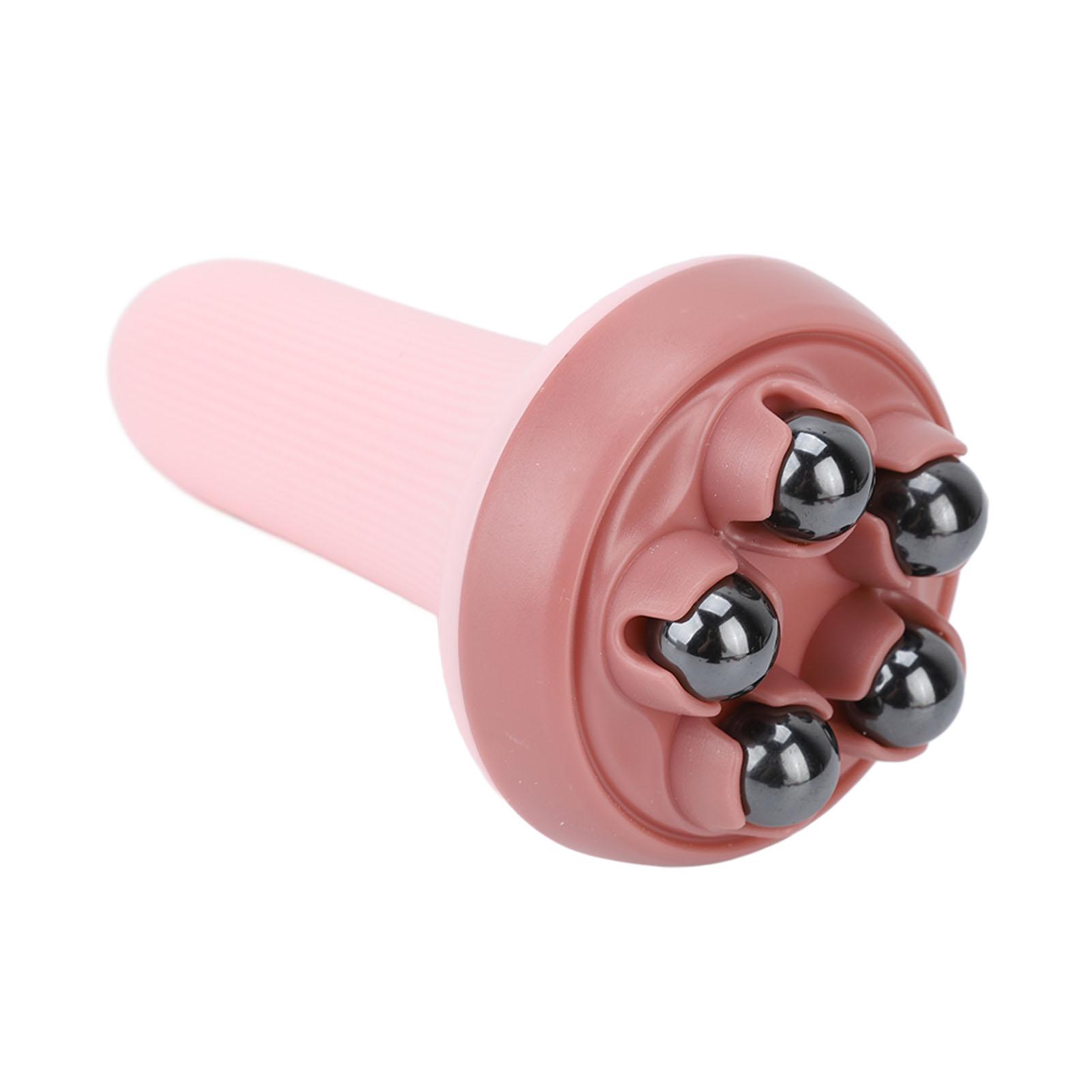 

Магнитные бусины ролик для тела формирующий массажер портативный милый массажный инструмент для шеи плеч розовый