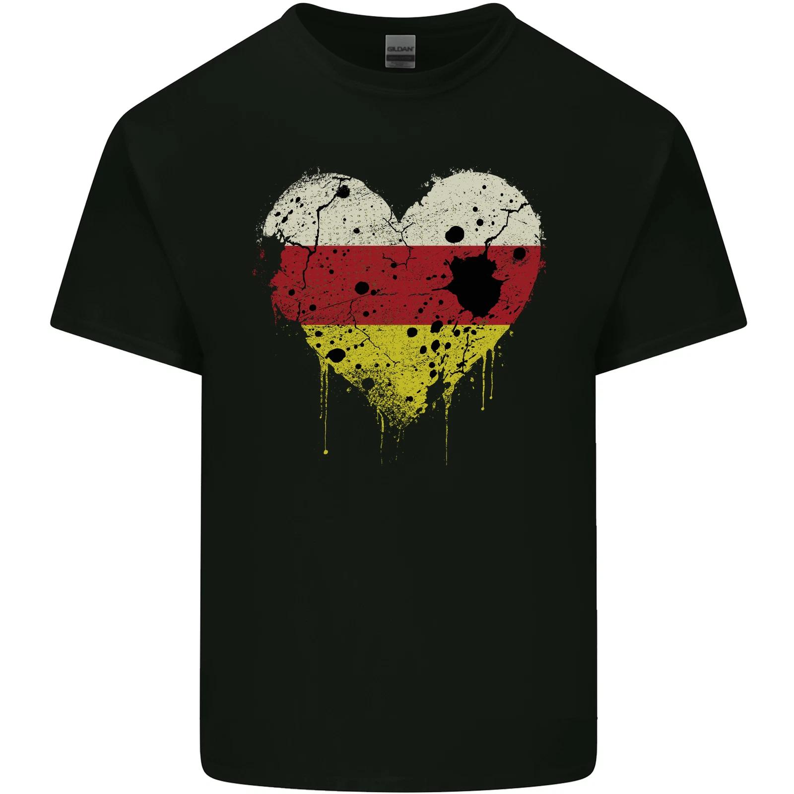 

Love Flag North Ossetia Football Kids T-Shirt Childrens S
