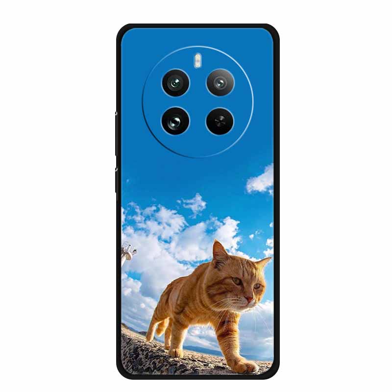 For Realme 12 4G Case Realme12 5G Silicone Pained TPU Lovely Coque for Realme 12 Pro 5G Cover Realme 12 Pro+ Funda Realme12 Plus