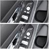 Carbon Fiber Door Window Lift Switch Frame Cover Trim For BMW 3 Series G20 19-22