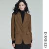 DONEED Women's Faux Suede Commuter Blazer