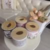 Roll Paper Tissue Case Cylinder Paper Box Retro Flower Bowknot Livingroom Decor Coffeetable Bedroom Car Waterproof Tissue Box