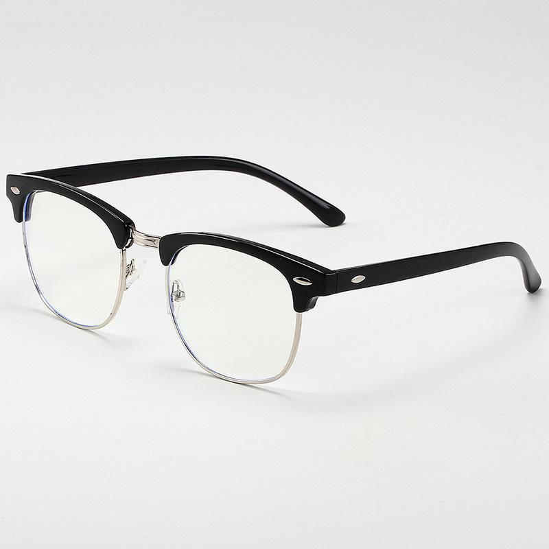 Herren Retro Blaulichtfilter Computerbrille Lese- und Gaming-Brille
