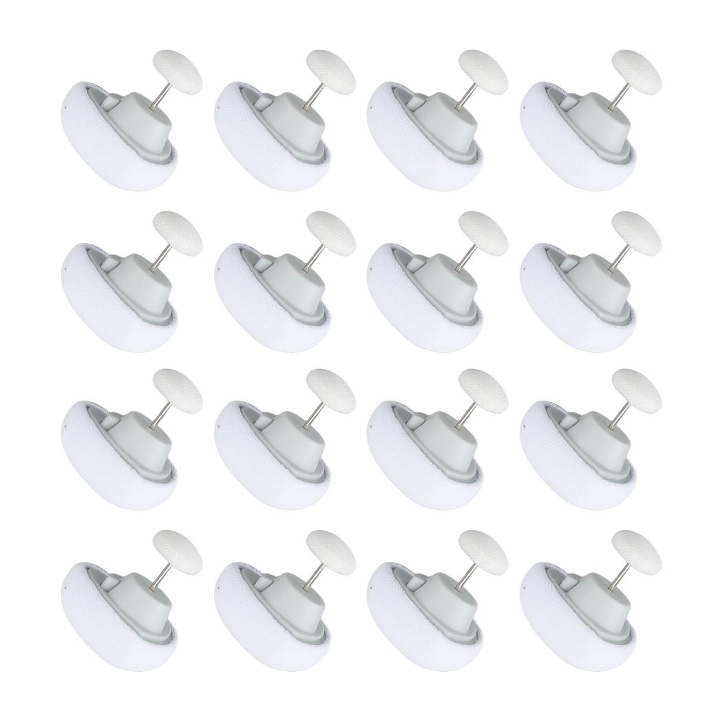 16 Pieces Quilt Fixing Clips Heart Shape Removable Comforter Fastener Duvet Blanket Bedding Holder Pins for Home Use