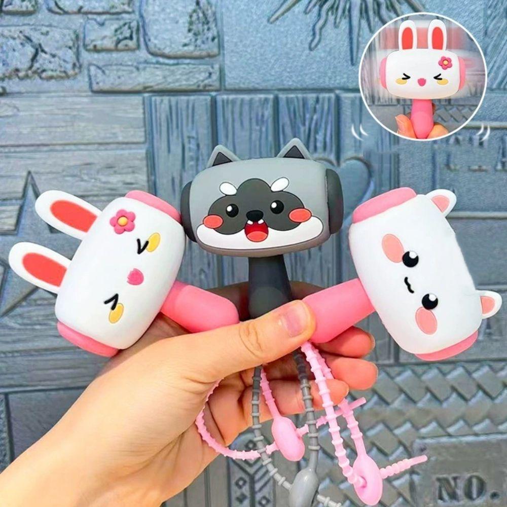 Bag Pendant Sound-Making Hammer Animal Sound Toys Creative Sound Hammer Key Chain Kids Toy