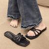 Lady style wear flat-bottomed women's slippers summer style casual versatile beach soft bottom non-slip show feet thin women's slippers