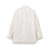 Summer European & American Street Fashion: Women's Hollow Embroidery Loose Long-Sleeved Shirt