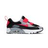Nike Air Max 90 Round Tip Low top Kids' Running Shoes Gray Black Red Children Aged 3 7 Years Old 881927-024