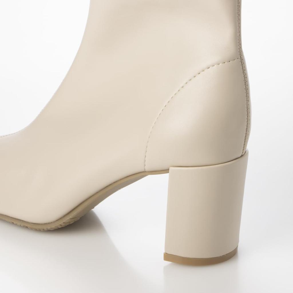 Evol Fashion Boots, Soft Stretch 7cm Heel Short Boots, Size IV, 22.5 cm