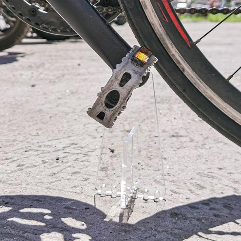 1/2 szt. Przenośny stojak na rowery z przezroczystego akrylu do regulacji, czyszczenia i naprawy akcesoriów rowerowych górskich