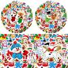 50 Cartoon-Sticker mit Weihnachtsmotiv für Scrapbooking und Dekorationen